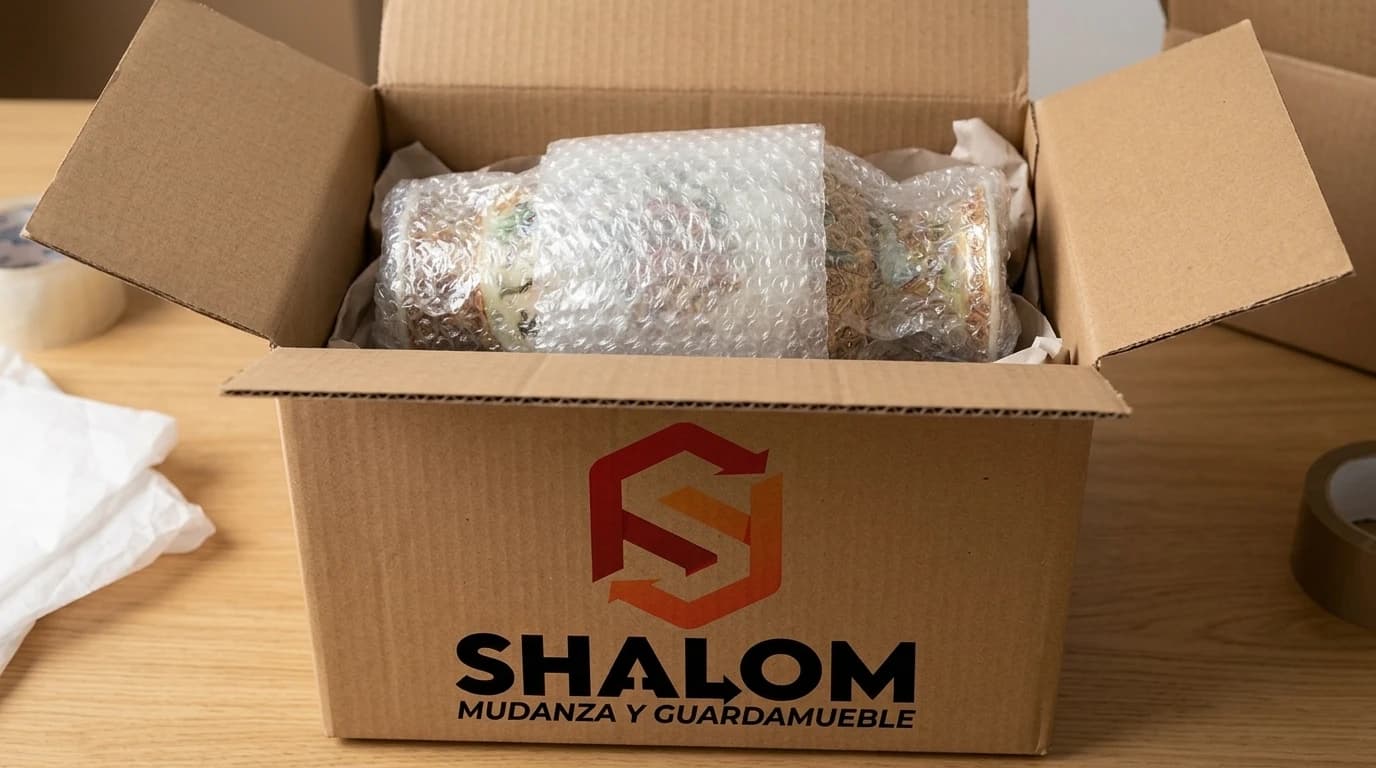 Equipo de Mudanzas Shalom trabajando