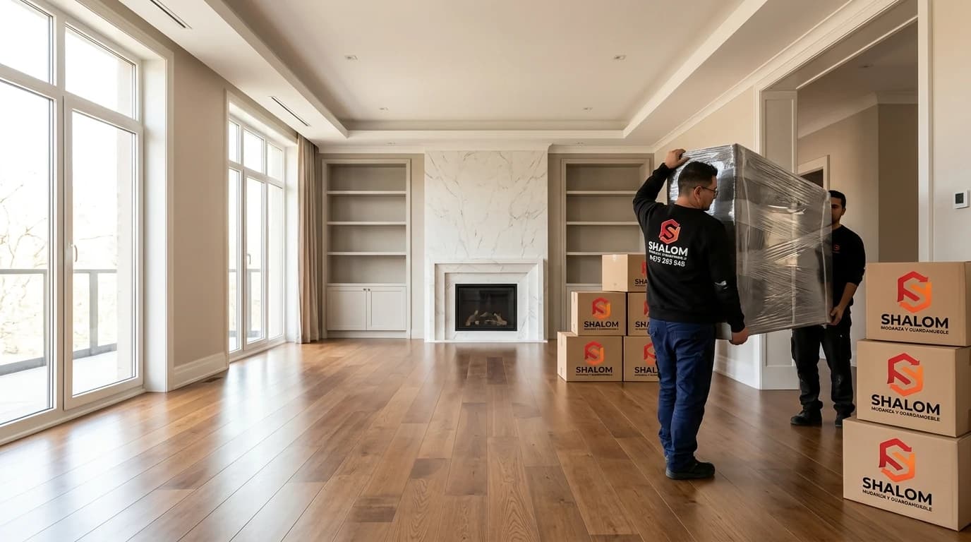 Equipo de vaciado trabajando